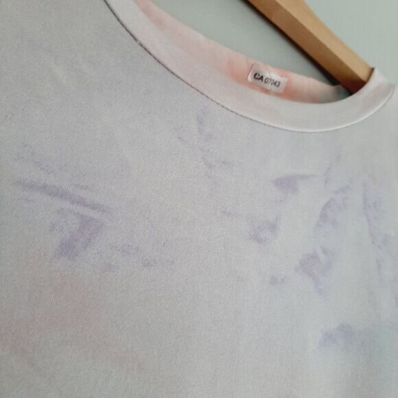 KIWI + PUNCH / Tie-Dye T-Shirt Mini Dress Crewneck Rainbow Sz M - Picture 6 of 10